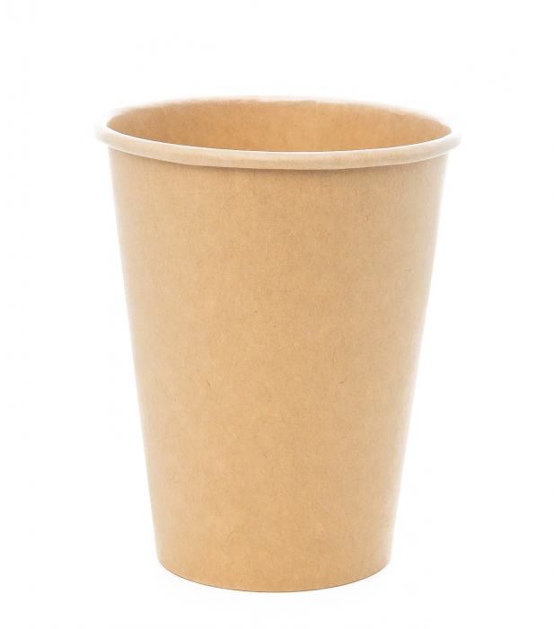 Kaffeebecher Kraft/PE FSC® braun Ø9,0cm 0,3L/12oz - Pappbecher To Go